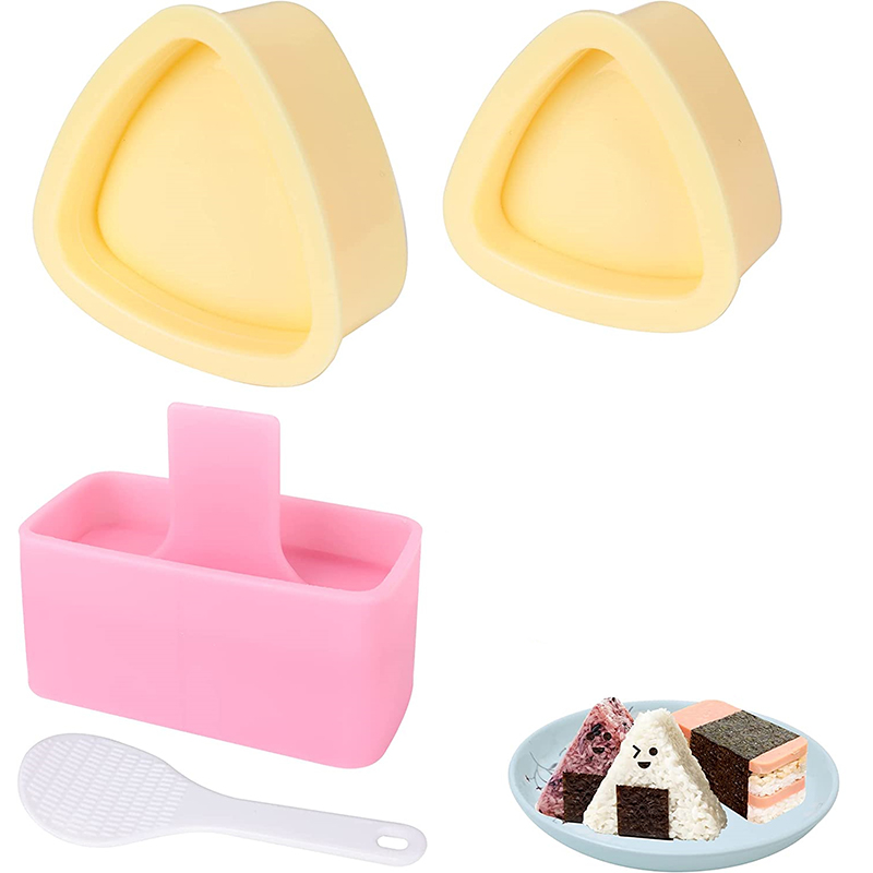 Sushi Making Kit - LMETJMA パックライスモールド ムスビメーカーキット ノンスティック ムスビメーカープレス ライスボールモールド