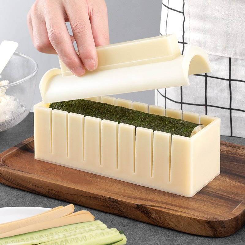 Sushi Making Kit - 寿司機カッター寿司メーカーキムバップ寿司ロール型ラウンドスクエアハート型おにぎり型おにぎり