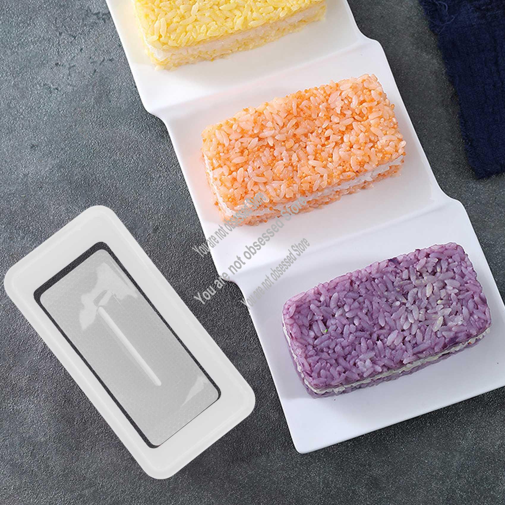 Sushi Making Kit - 4 個のむすびメーカープレス金型ノンスティックスパムむすびメーカー非毒性寿司作りキットハワイアンスパムむすびメーカー-A57X