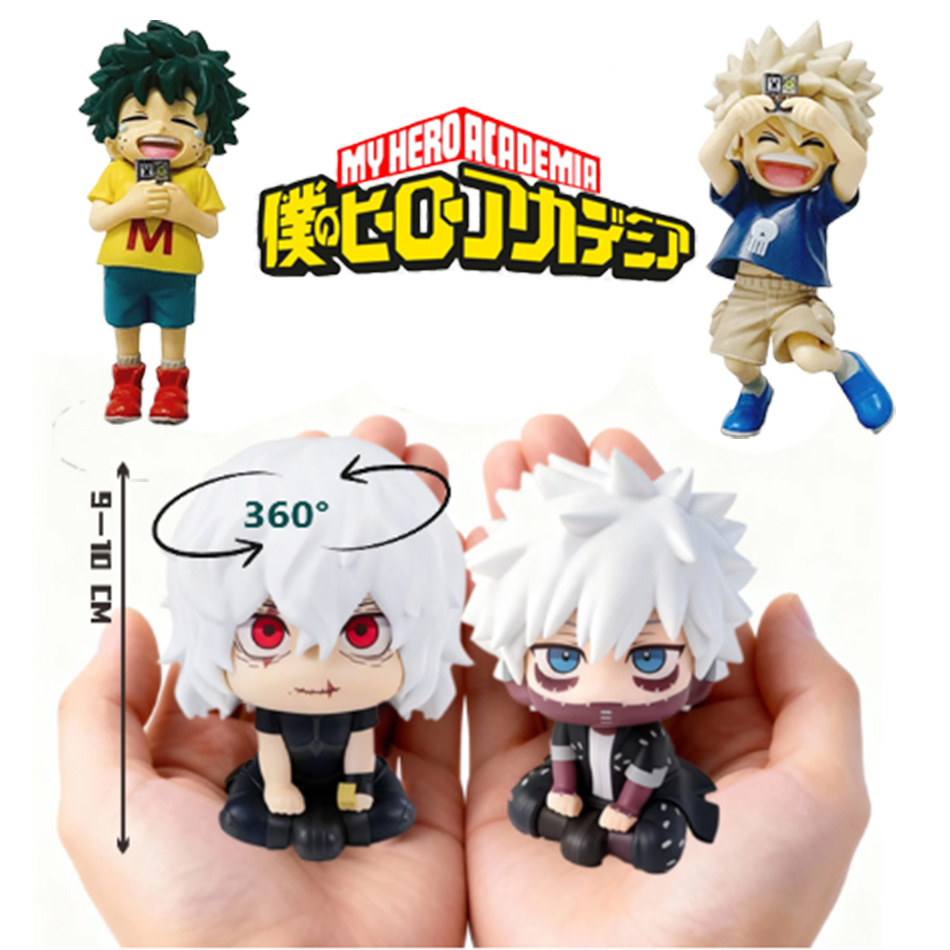 Furoshiki - 人気アニメ『僕のヒーローアカデミア』の登場人物：トムラ、ダビ、イズク、デク、カツキ・カチャンの可愛いちびキャラPVCフィギュア | コレクタブルトイモードギフト