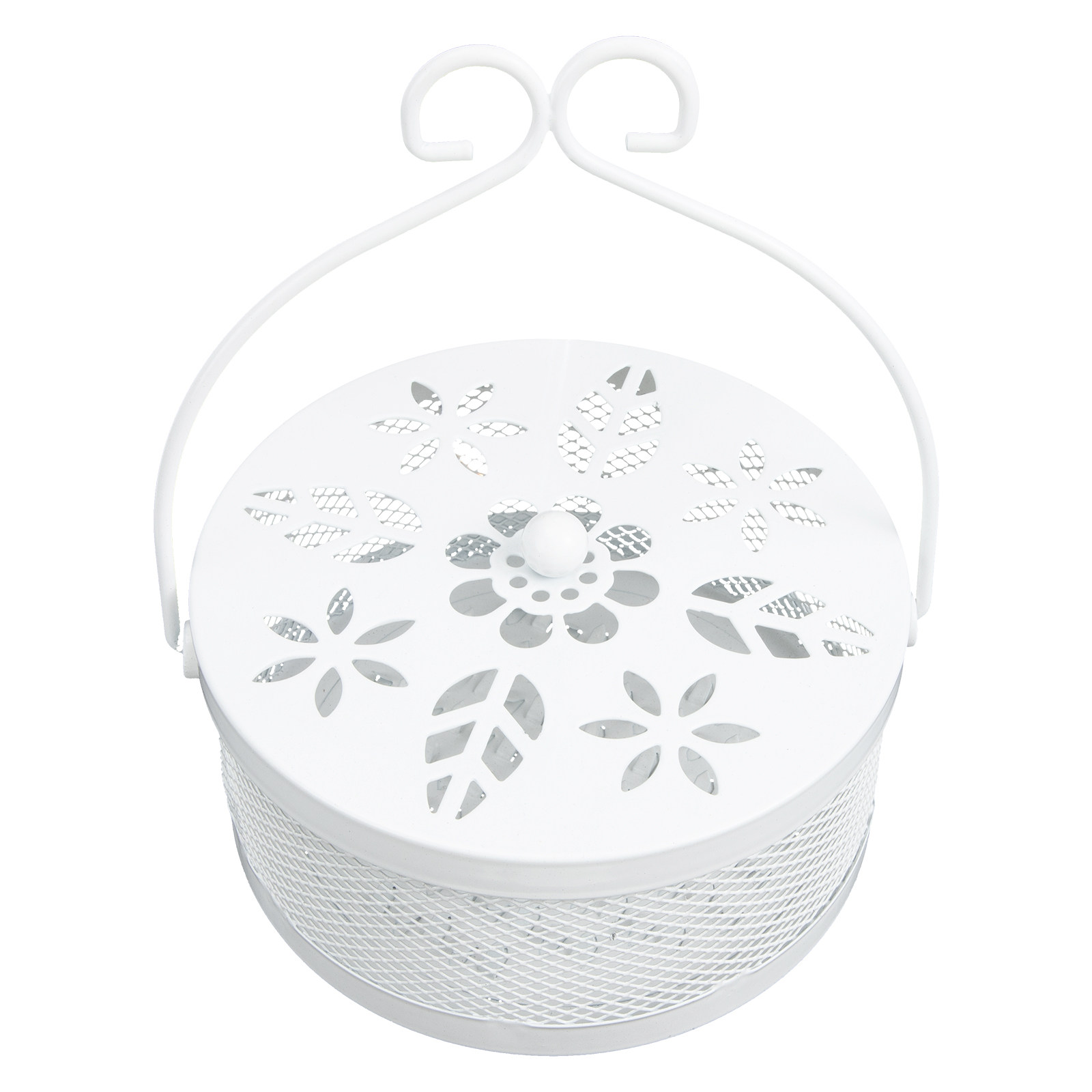 Incense Holder - 箱型の香立て、金属製容器、防風仕様、吊り下げ式、虫よけ、白檀、シトロネラ、蚊取り、灰受け