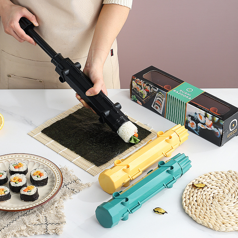 Sushi Making Kit - 1pc 便利でクイック DIY 寿司作り金型ツールセットバズーカキッチンアクセサリー日本の寿司メーカーメーカーローラー