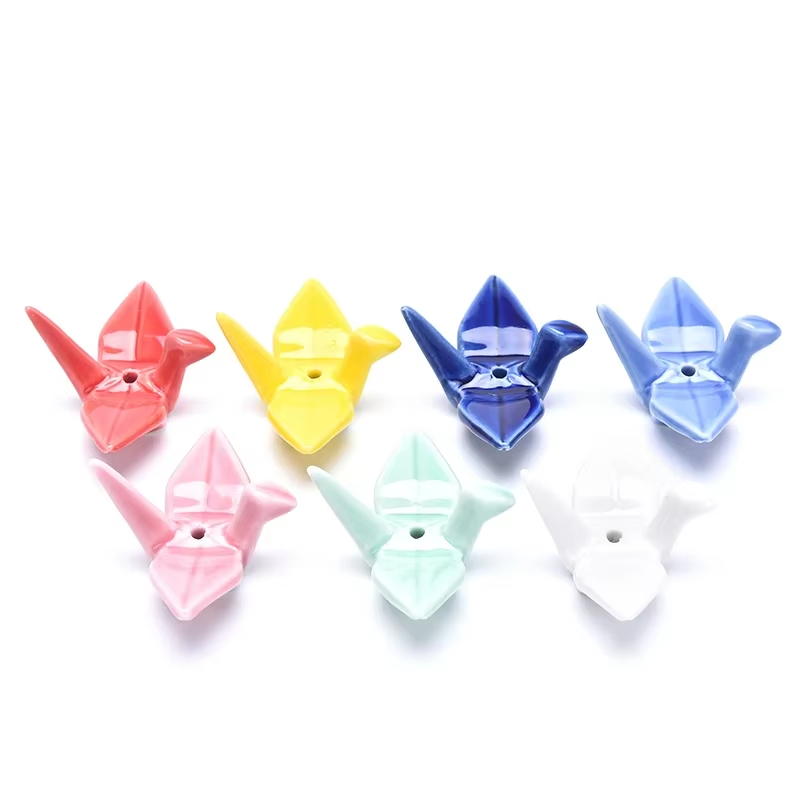 Incense Holder - 6個入り 新品 千羽鶴型線香立て セラミック製香炉 スティックラック DIY