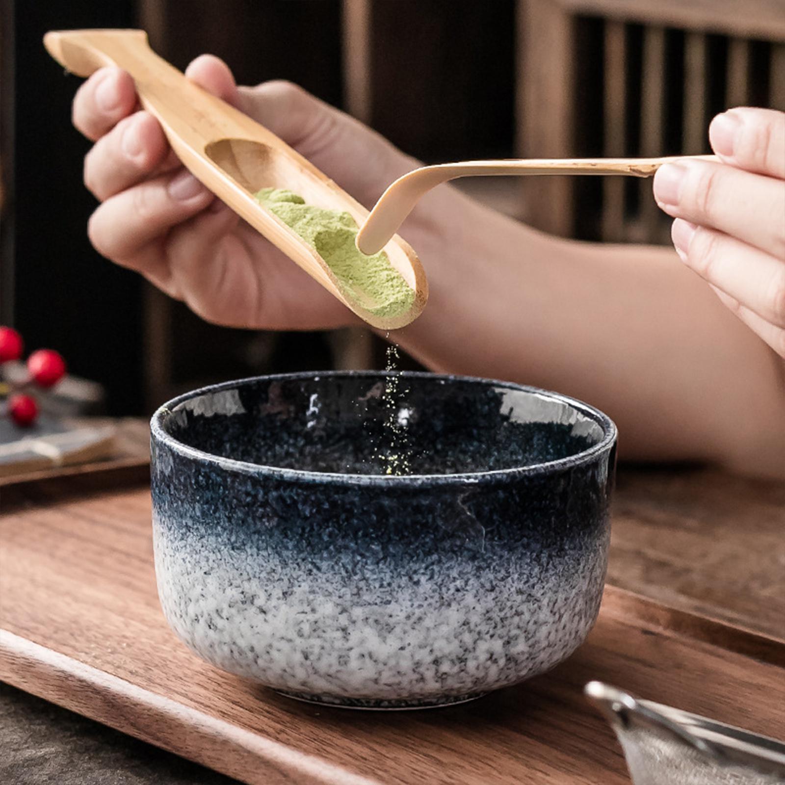 Japanese Tea - 本格的な和風セラミック抹茶碗、丸型茶碗。ご家庭やオフィスでの茶道に最適。