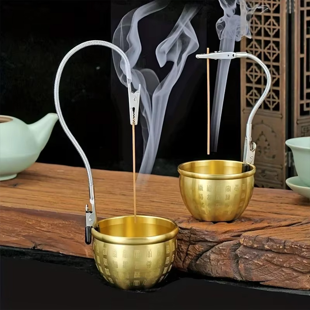 両端に蚊取り線香ホルダーと灰皿クリップが付いた、延長ホース付 - Incense Holder のレビューと価格