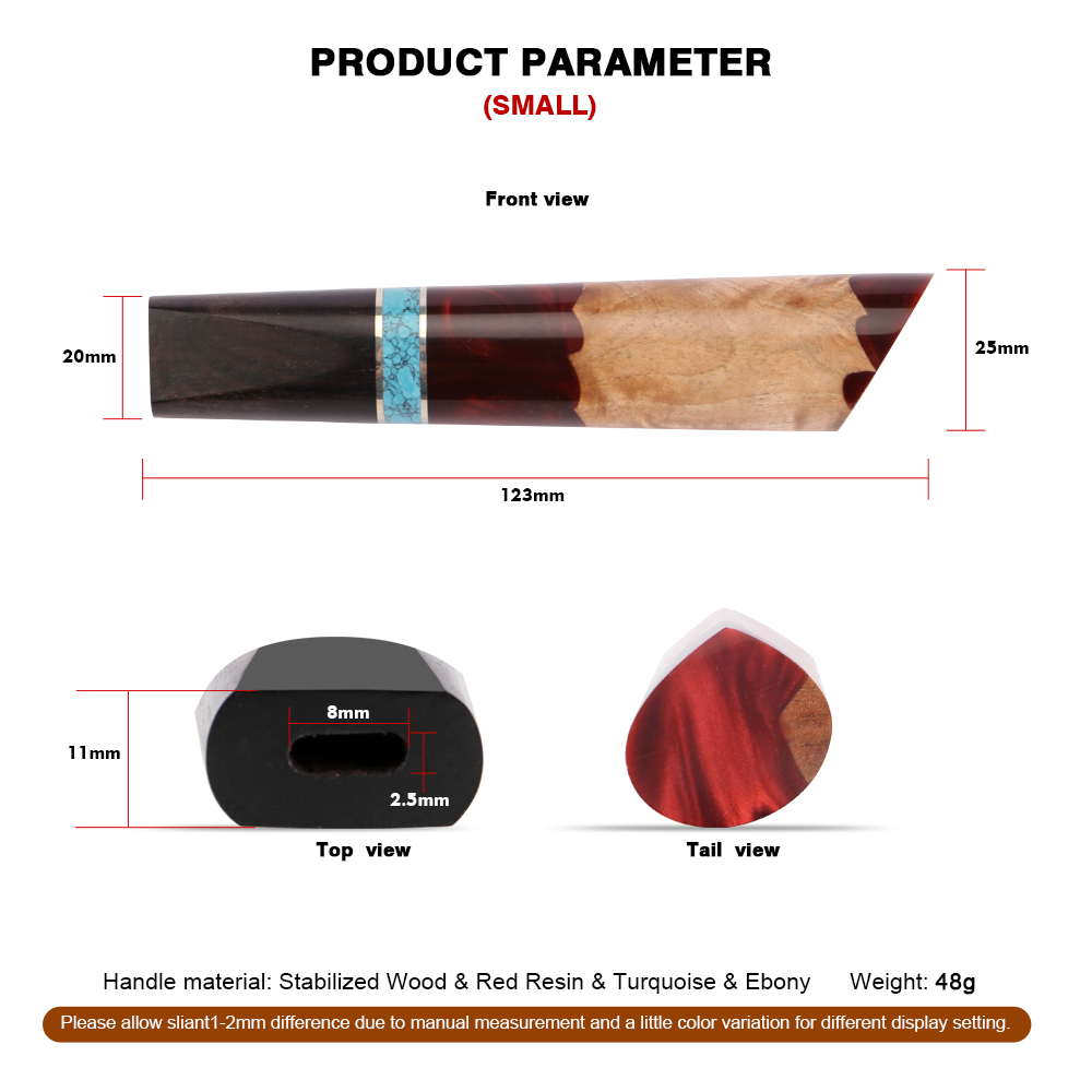 日本の精巧な安定化木材樹脂ハンドル、ハート型ナイフハンドル、 - Japanese Knife のレビューと価格