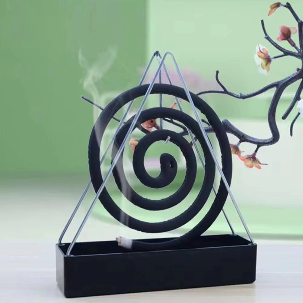 鉄製の蚊取り線香立て。トレイ付きで、線香を立てて焚くためのフ - Incense Holder のレビューと価格
