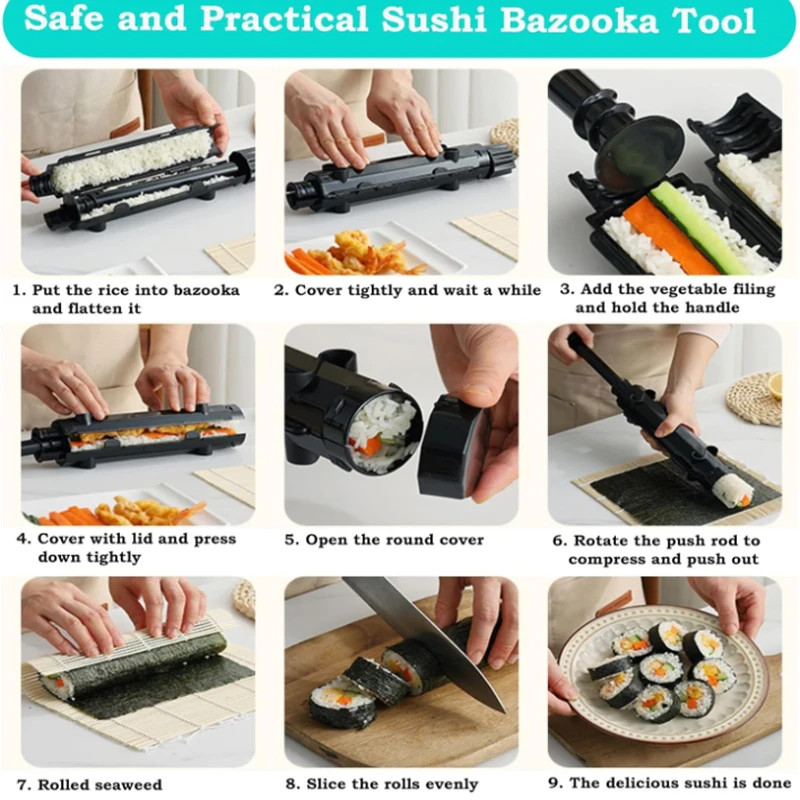 寿司作りキット、竹製寿司マット、寿司巻きマットキット、初心者 - Sushi Making Kit のレビューと価格