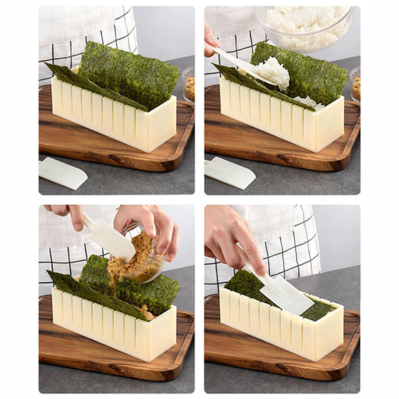 寿司機カッター寿司メーカーキムバップ寿司ロール型ラウンドスク - Sushi Making Kit のレビューと価格