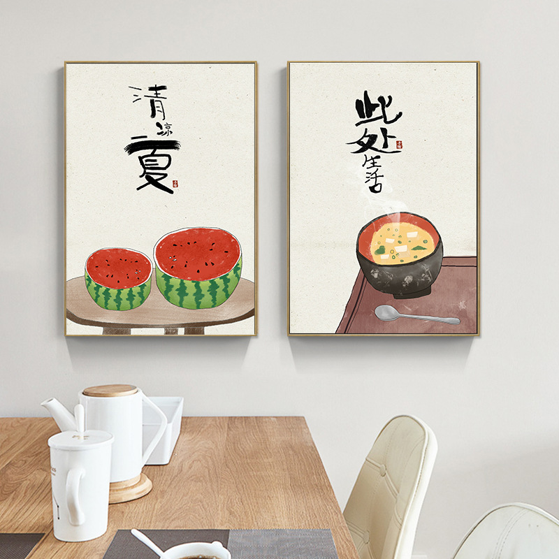 和風の猫の食べ物の引用のポスター,東洋のキッチンの壁の芸術の - Japanese Restaurant Lifestyle のレビューと価格