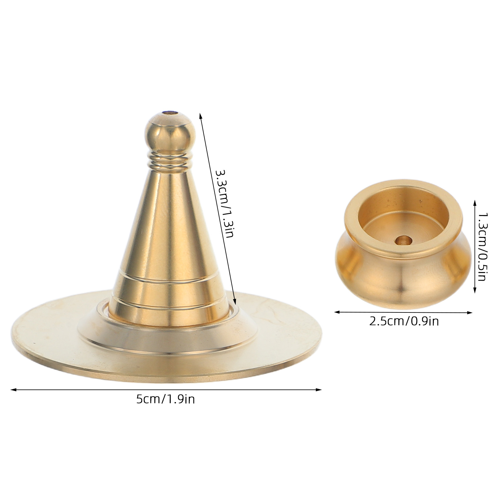 1セットお香コーン型セット DIY製作キット ミニ銅製コーン - Incense Holder のレビューと価格