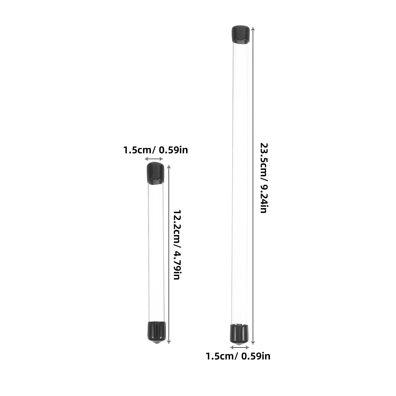 4個入り 焚香収納チューブ 透明プラスチック製 持ち運び可能 - Incense Holder のレビューと価格