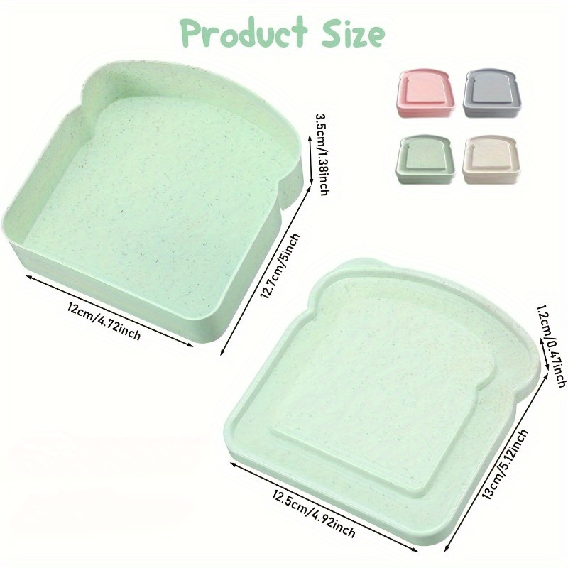 1pc 弁当箱、サンドイッチ容器、弁当箱用プラスチックトース - Bento Box のレビューと価格
