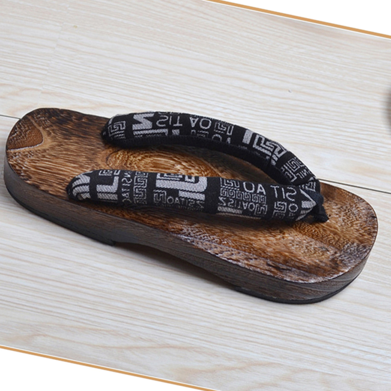 ユニセックス木製桐忍者コスプレ日本の伝統平底下駄クロッグ男性 - Geta Wooden Sandal のレビューと価格