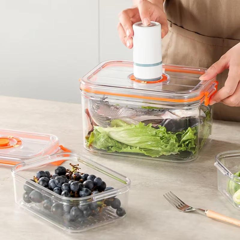 真空保存ボックス 冷蔵庫 密閉容器 電子レンジ対応 透明食品 - Bento Box のレビューと価格