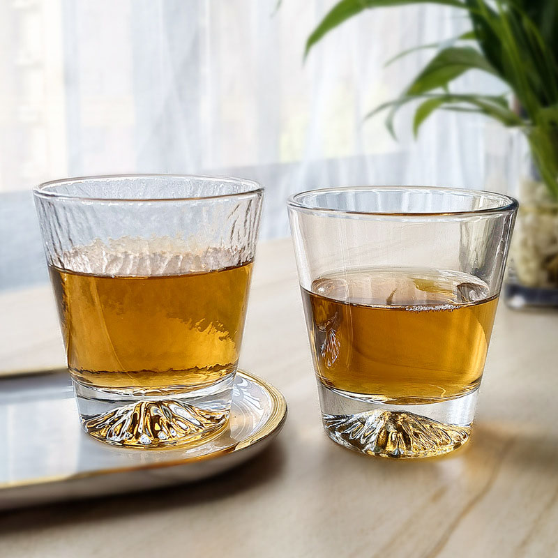 富士山ビューワイングラスセット、クリエイティブウィスキーカク - Japanese Tea のレビューと価格