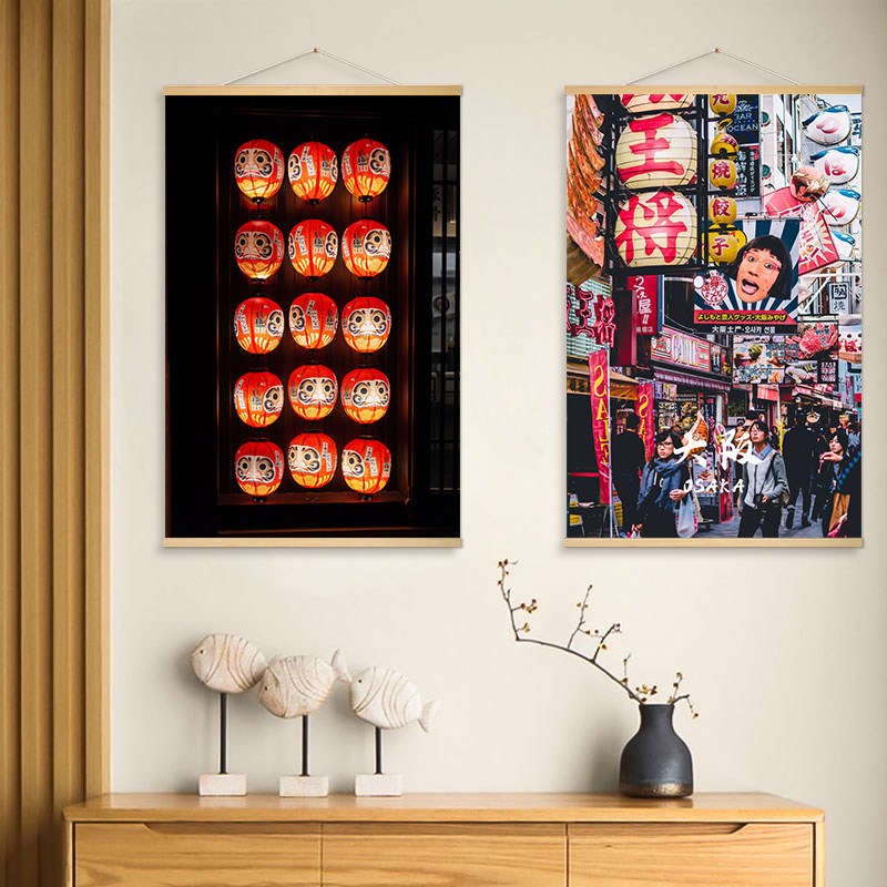 日本の街並みの布絵、居酒屋の掛軸、東京大阪の風景画、装飾画 - Japanese Restaurant Lifestyle のレビューと価格