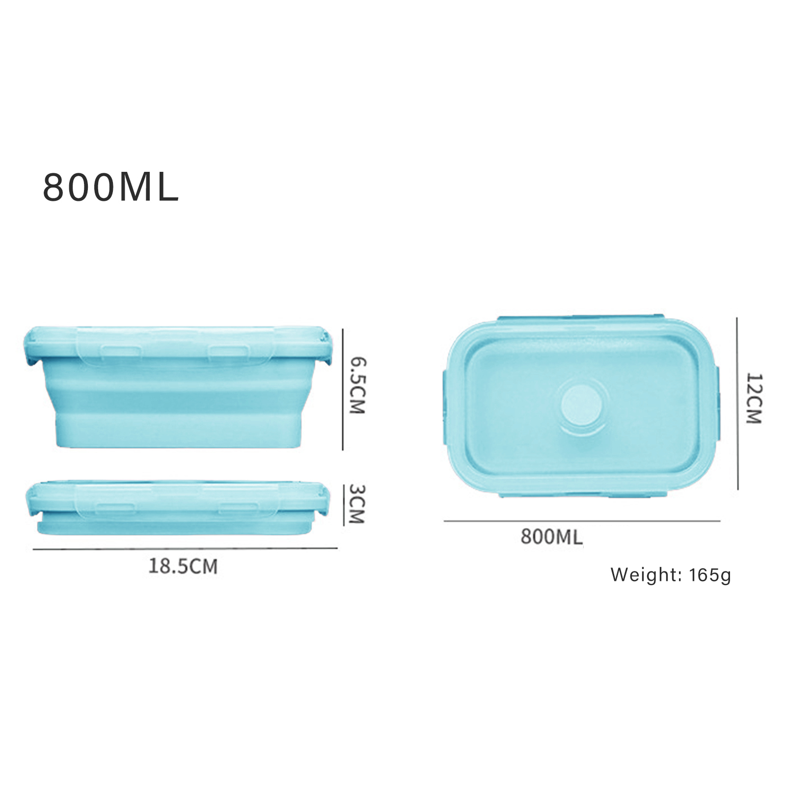 シリコン製ランチボックス 食品グレード 折りたたみ式容器 電 - Bento Box のレビューと価格