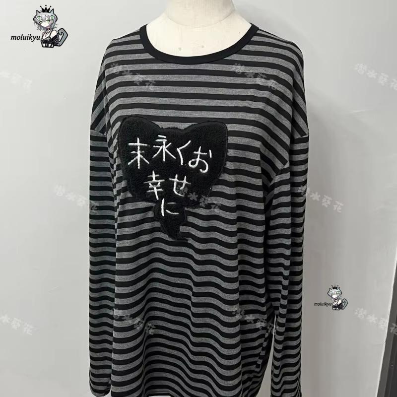 Y2K アメリカンパンクヴィンテージ O ネック長袖シャツオ - Matcha のレビューと価格
