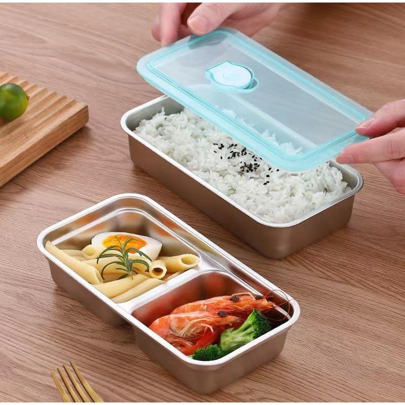 ポータブルステンレス鋼鮮度保持ボックス食品容器多機能冷蔵庫収 - Bento Box のレビューと価格
