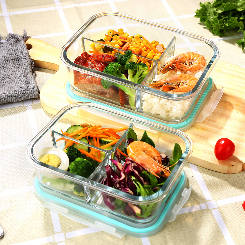 ガラス製鮮度保持容器 高硼珪酸耐熱電子レンジ対応弁当箱 冷蔵 - Bento Box のレビューと価格
