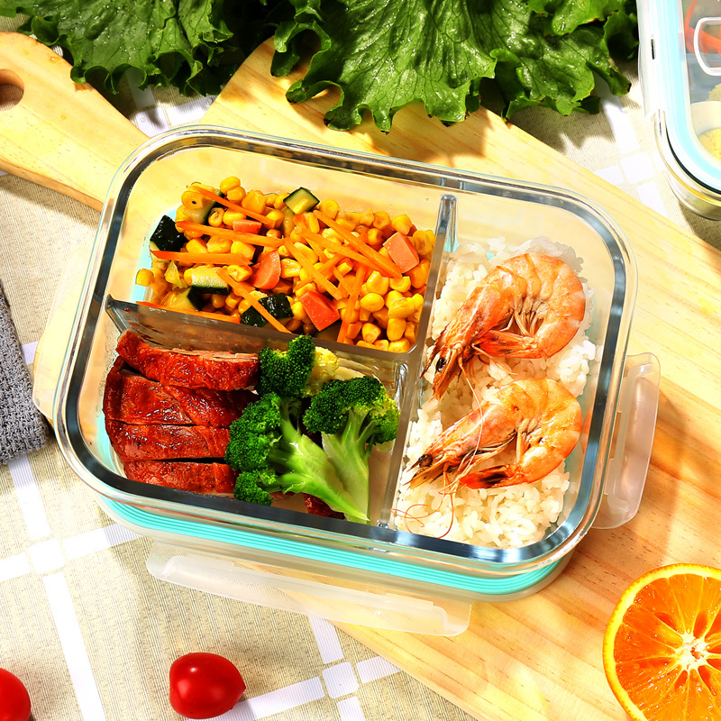 ガラス製鮮度保持容器 高硼珪酸耐熱電子レンジ対応弁当箱 冷蔵 - Bento Box のレビューと価格