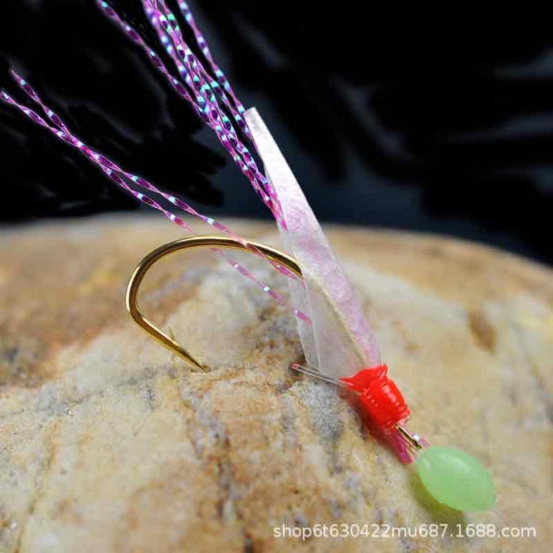 6本針サビキ仕掛け 海水釣りルアー ベイトリグ 本物の魚皮使 - Furoshiki のレビューと価格