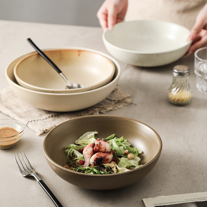 1個入り 日本製陶器ボウルセット クリエイティブレトロスタイ - Japanese Pottery のレビューと価格