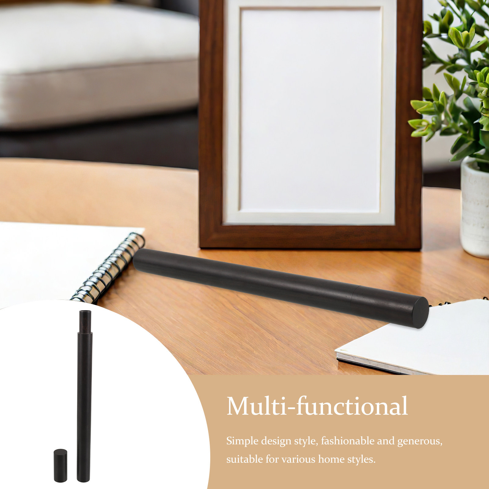 木製のお香立て、密閉式収納筒、円筒形の容器。アロマセラピー、 - Incense Holder のレビューと価格