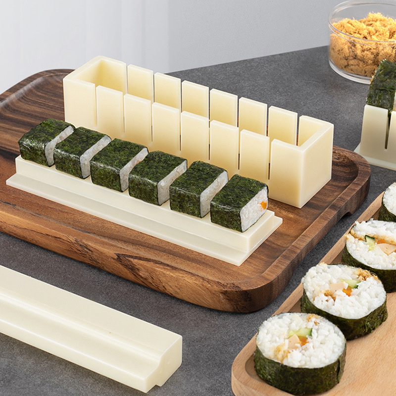 3個セット 正方形 ハート型 寿司作りツール ケーキロール型 - Sushi Making Kit のレビューと価格