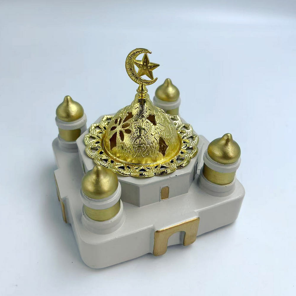 樹脂製イスラム寺院風お香立て - ラマダン、イスラム教の祝祭 - Incense Holder のレビューと価格