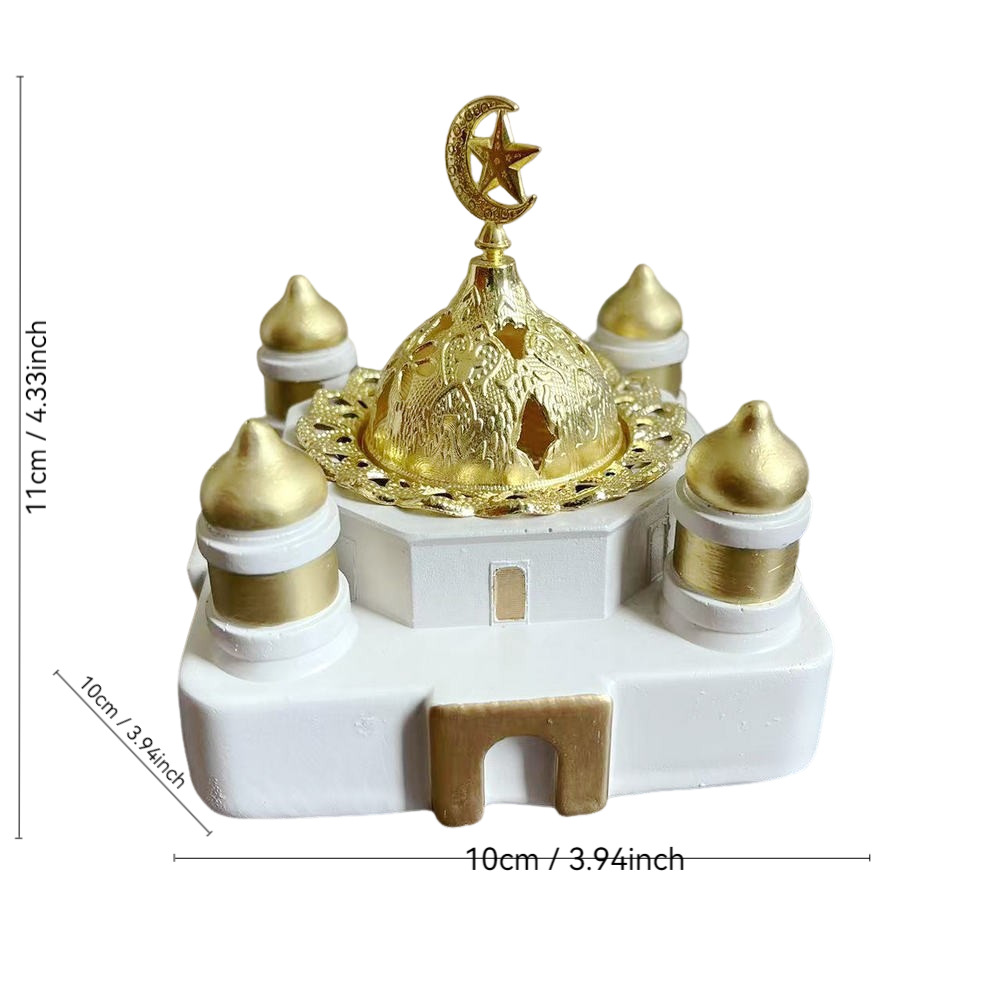 樹脂製イスラム寺院風お香立て - ラマダン、イスラム教の祝祭 - Incense Holder のレビューと価格