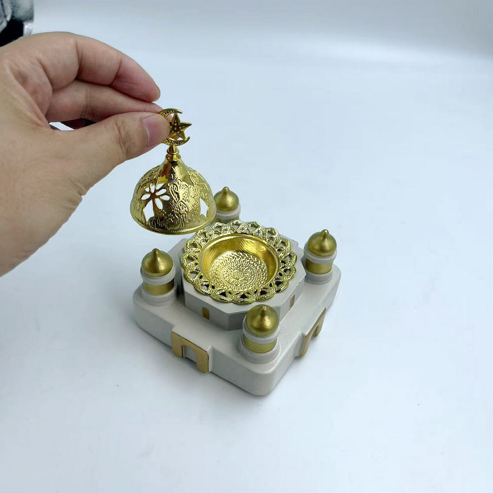 樹脂製イスラム寺院風お香立て - ラマダン、イスラム教の祝祭 - Incense Holder のレビューと価格
