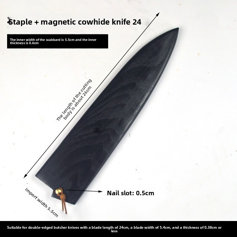 黒漆塗りのアッシュウッド製サヤナイフシース、サキマル、キリツ - Japanese Knife のレビューと価格