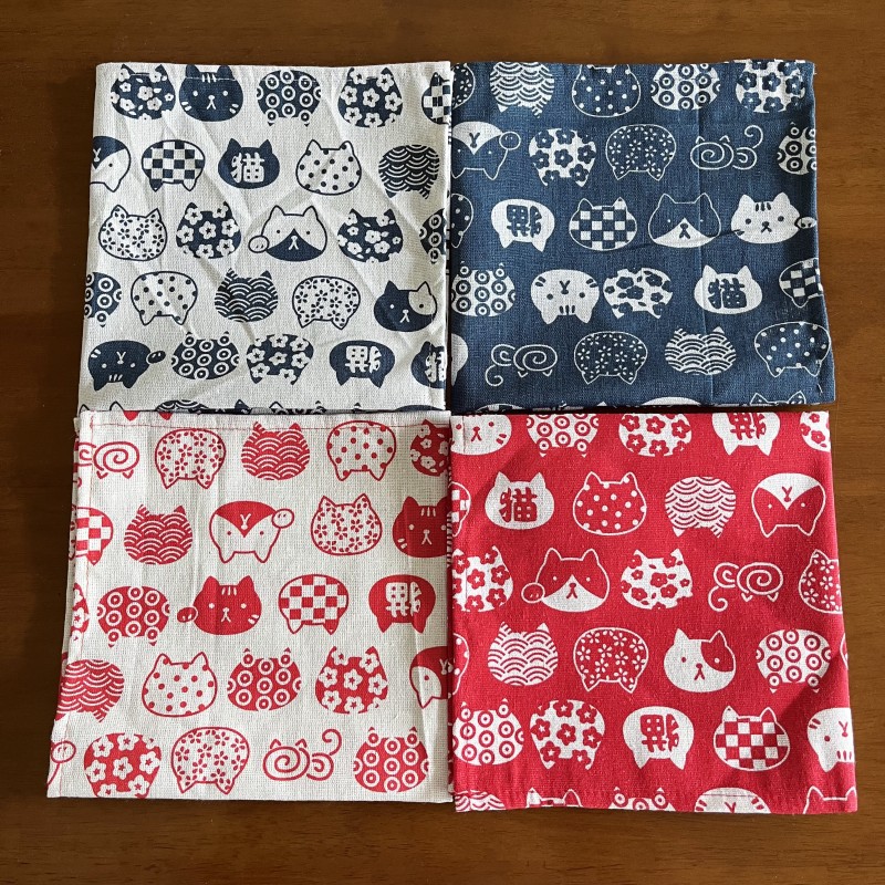 ハンドタオル 多サイズ 日本製ハンカチ 風呂敷 弁当包み布  - Furoshiki のレビューと価格