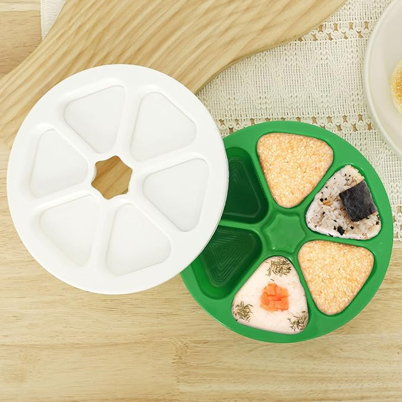 6 in 1寿司メーカーボックスおにぎり型三角寿司型ご飯ボー - Sushi Making Kit のレビューと価格