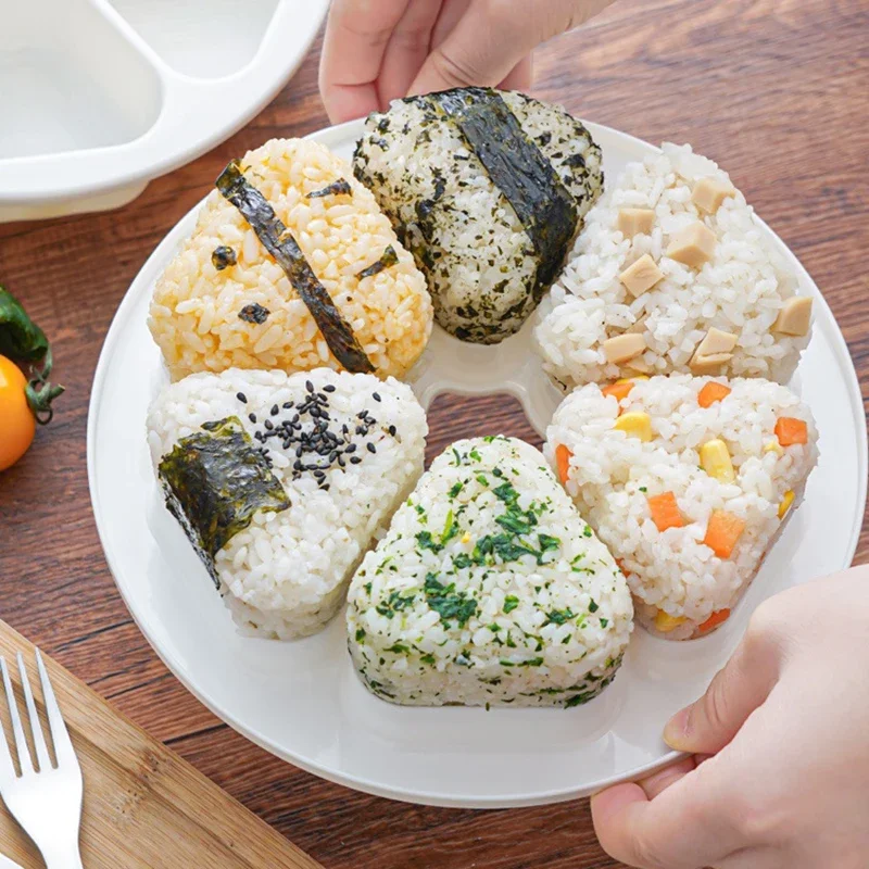6 in 1寿司メーカーボックスおにぎり型三角寿司型ご飯ボー - Sushi Making Kit のレビューと価格