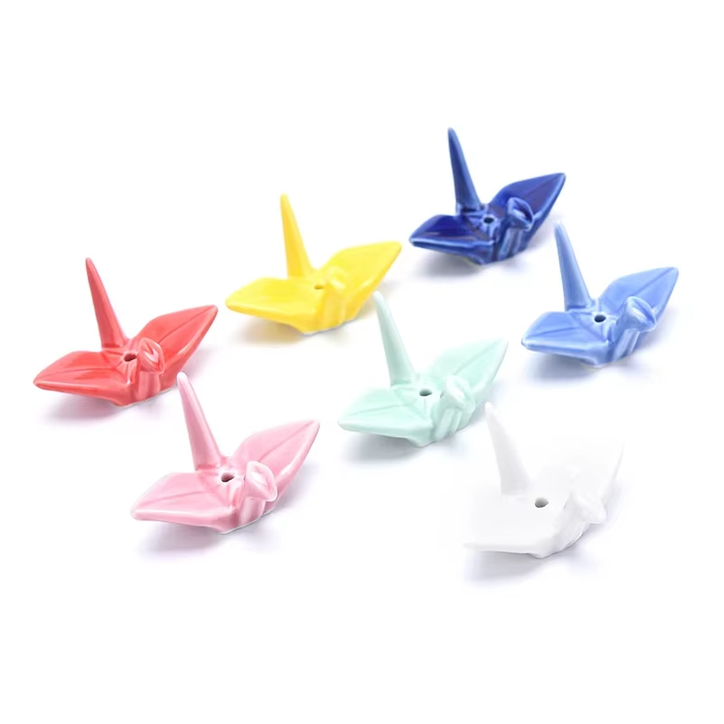 6個入り 新品 千羽鶴型線香立て セラミック製香炉 スティッ - Incense Holder のレビューと価格