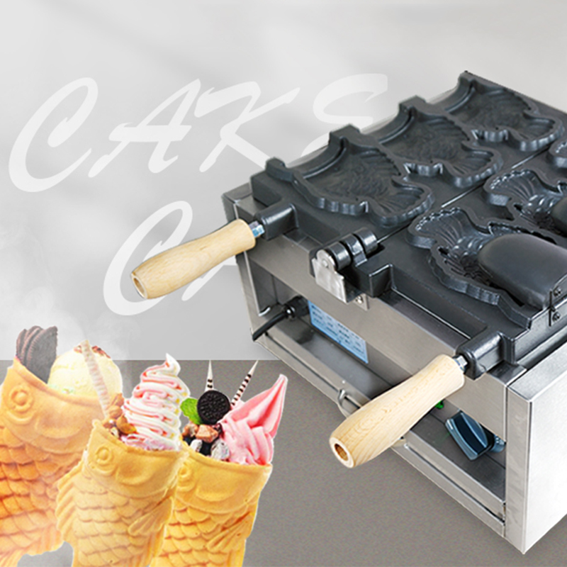 業務用たい焼き機 3 穴ガス/電気和菓子とスナック機 2KW - Japanese Snacks のレビューと価格