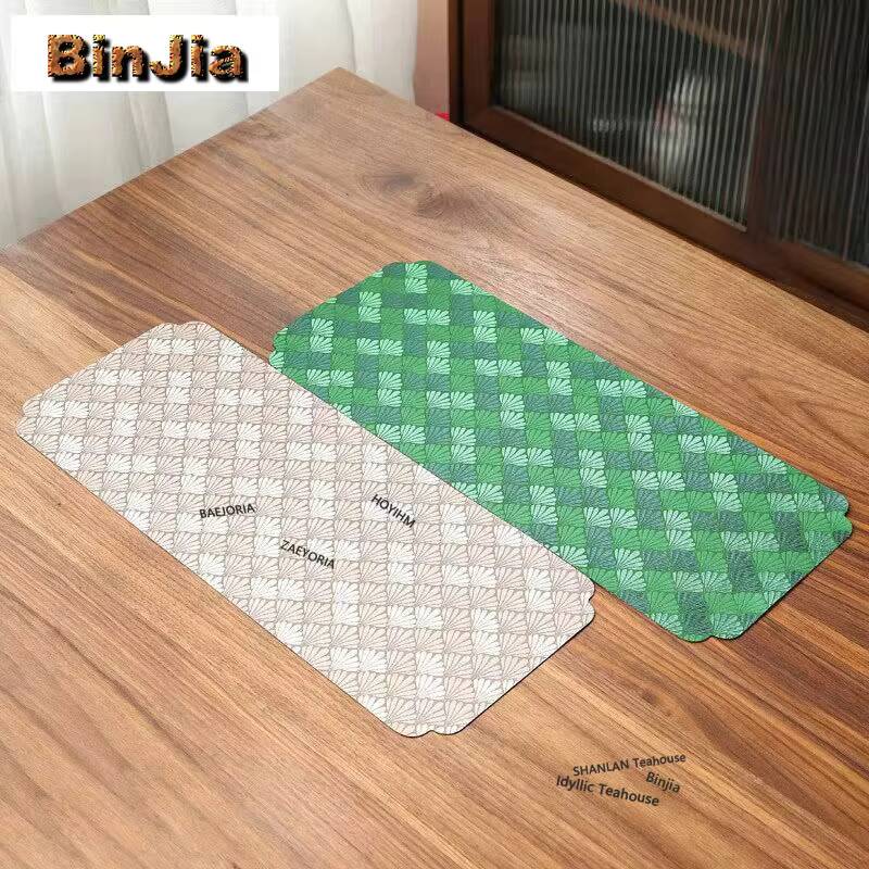 織り刺繍錦織ドライフォーム生地のティーテーブルマット、和風ド - Japanese Tea のレビューと価格