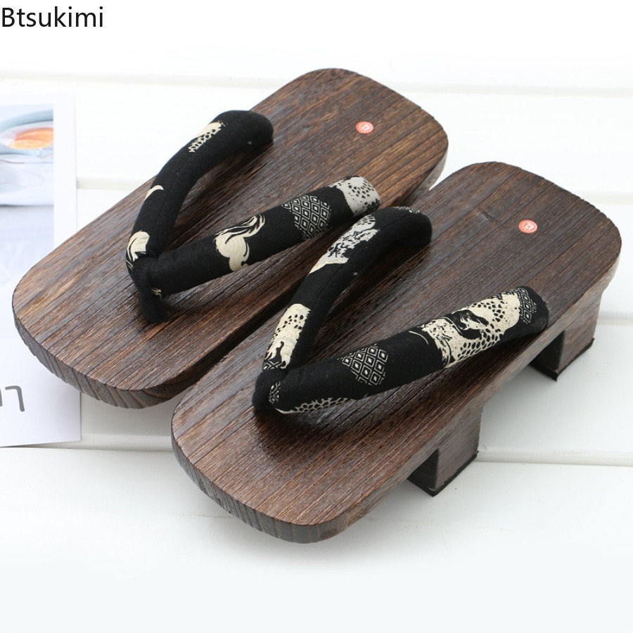 女性用下駄、二歯サンダル、アニメコスプレ、日本の下駄、男性用 - Geta Wooden Sandal のレビューと価格