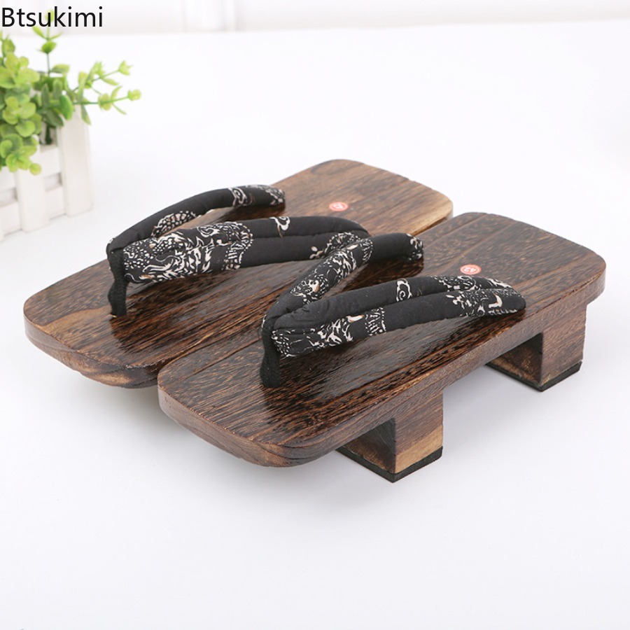 女性用下駄、二歯サンダル、アニメコスプレ、日本の下駄、男性用 - Geta Wooden Sandal のレビューと価格
