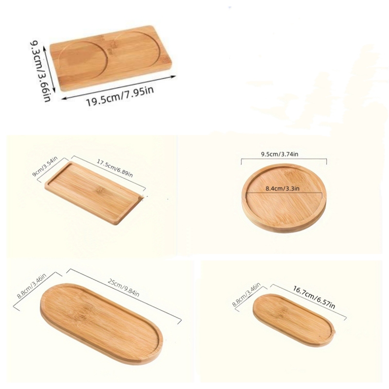 2個入り/木製トレイ 丸型木製トレイ 和風楕円形ブナ材 小さ - Japanese Snacks のレビューと価格