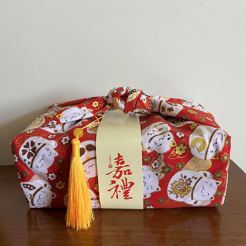 和風ハンカチ風呂敷 包み布 70cm×45cm 弁当 結婚祝 - Furoshiki のレビューと価格