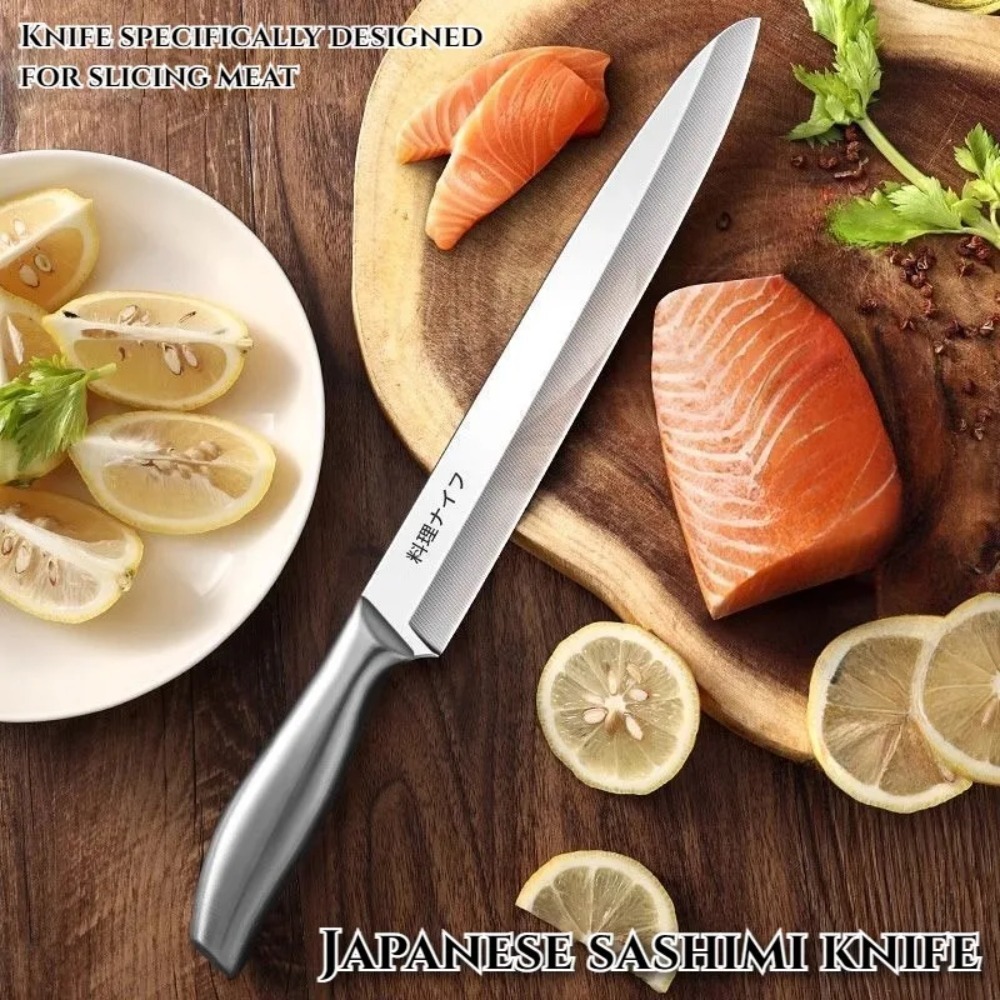 PLYS-プロ仕様の日本製キッチンサーモン刺身包丁 家庭用  - Japanese Knife のレビューと価格