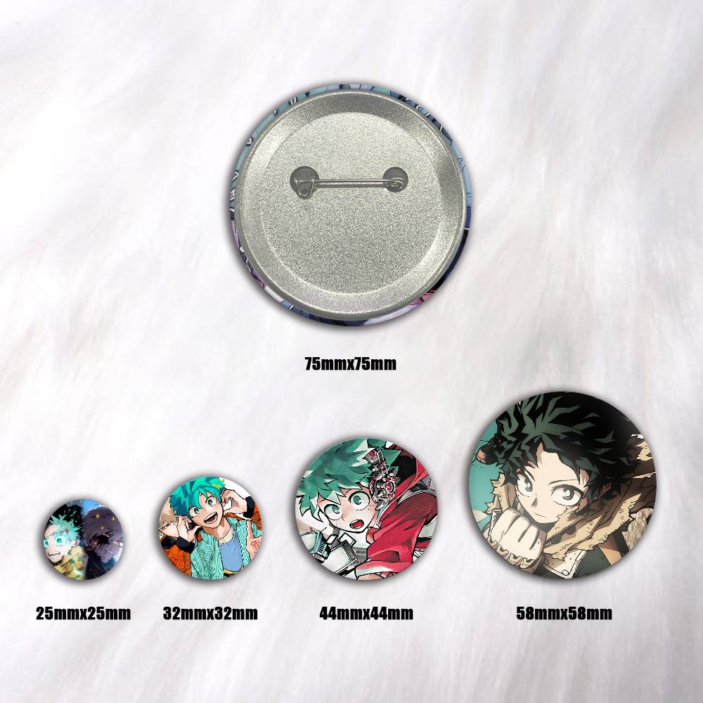 A-緑谷出久 爆豪勝己 アニメラウンドバッジ、ブローチ、衣料 - Furoshiki のレビューと価格